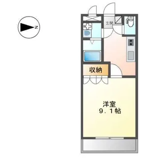 ヴェルジュール御着【3階】の間取り