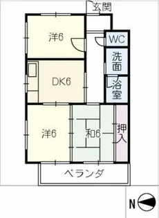 リバーサイド和合【2階】の間取り