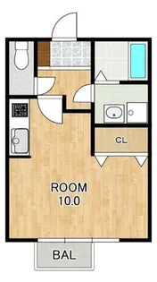 滋賀県大津市一里山5丁目【アパート】の間取り