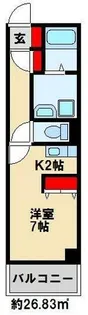 クルーズ・グラン・セレスト【508号室】の間取り
