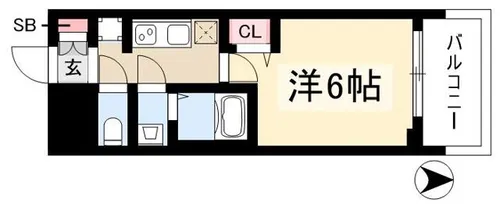 プレサンス大須観音フィエスタ【4階】の間取り
