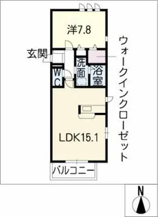 メゾン ド ルミエールN棟【1階】の間取り