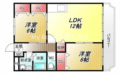 マンションチアフル【4階】の間取り