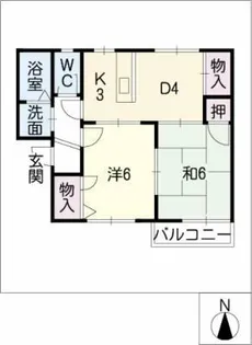 フレグランスヤナギ【1階】の間取り