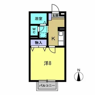 エスペランサ上池【101号室】の間取り