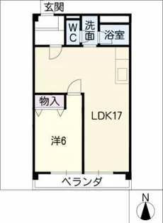 マンション泉【4階】の間取り