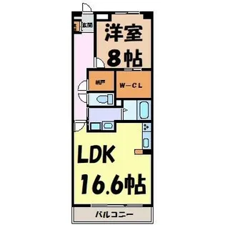 グラン・アベニュー名駅南【2階】の間取り