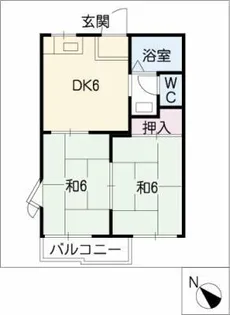 フォーヴルローリエ【2階】の間取り