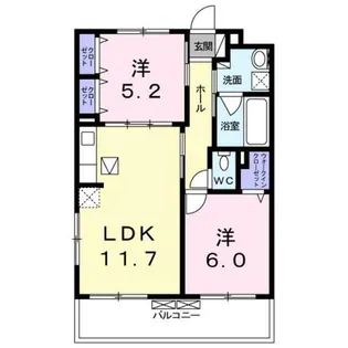 Mana Wing【1階】の間取り