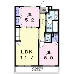 京都府京都市山科区東野森野町【アパート】の間取り