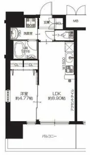 プレジオ布施ASIAN【9階】の間取り