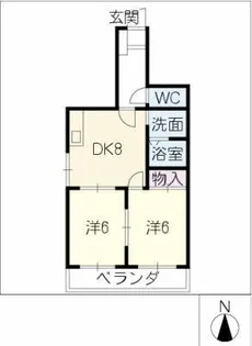 エクセルコーポ・ムラセ【2階】の間取り