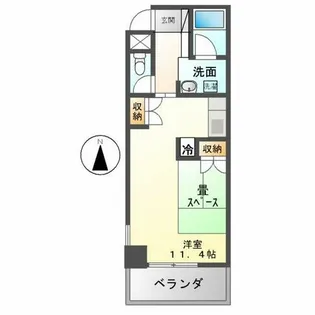 鶴舞ガーデンコート【201号室】の間取り