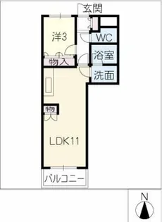 ライラック【1階】の間取り