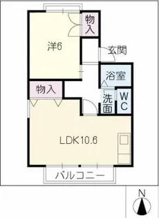 グリーンハイツ相川【1階】の間取り