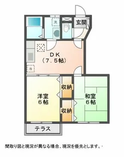 ベル・アンジュB【105号室】の間取り