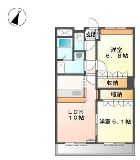 プランドール【2階】の間取り