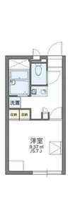 レオパレスビィラ たもん【104号室】の間取り