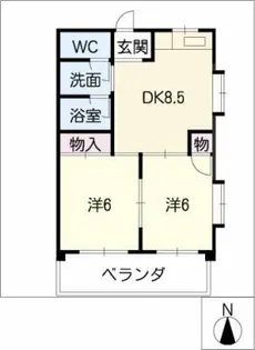 アーバンハイツ太田【4階】の間取り
