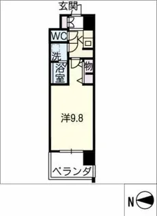 La Douceur志賀本通Ⅱ【9階】の間取り