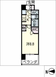 La Douceur志賀本通Ⅱ【11階】の間取り