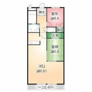 ピボットマンション八幡【103号室】の間取り