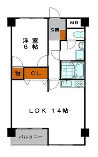 ル・マンド東延末【6階】の間取り