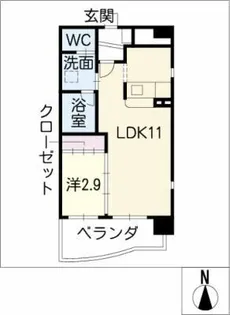 アルファパル東山通【3階】の間取り