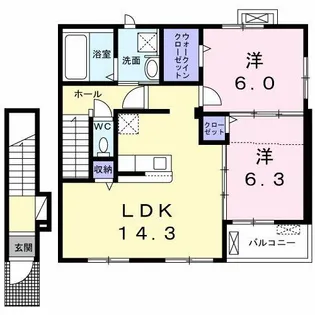 プログレスⅠ【2階】の間取り
