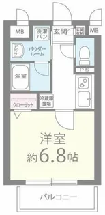 プランドール中之島【8階】の間取り