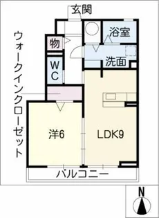 レジデンス星【1階】の間取り
