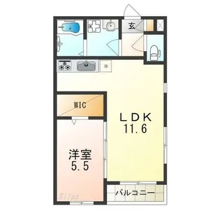 ジュネス7番館【2階】の間取り