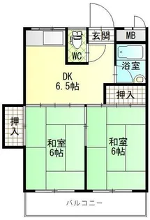 コーポ高木【2階】の間取り