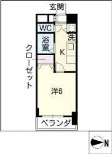 プレサンス名古屋STATIONビーフレックス【8階】の間取り