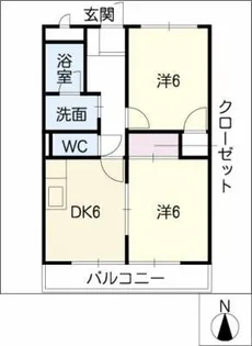 プレタメゾン【2階】の間取り