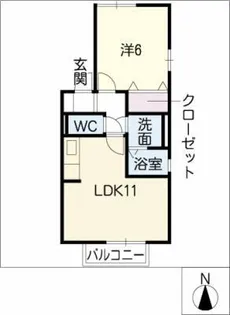 モンシェリ・K【1階】の間取り