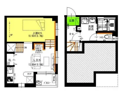 SQUARE大同【2階】の間取り