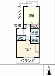 ウィンドゥズ又穂【3階】の間取り
