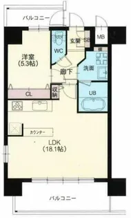 La Grace福島【6階】の間取り
