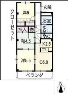 ウェンディA【3階】の間取り