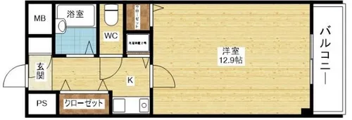 ユニバーサルマンション【1階】の間取り