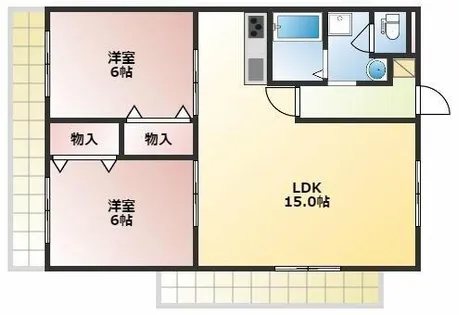 メゾン竹原【6階】の間取り
