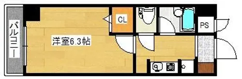 朝日プラザ小倉片野Ⅱ【801号室】の間取り