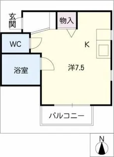 コーポアリス【1階】の間取り