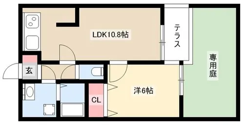 エミネンスオタイⅡ【1階】の間取り