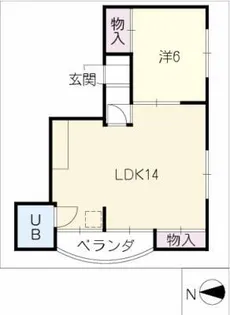 シャンポール南陽【2階】の間取り