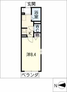 シャトレ三条【2階】の間取り