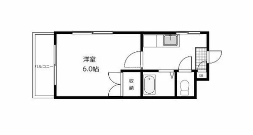 井堀C.V.【401号室】の間取り