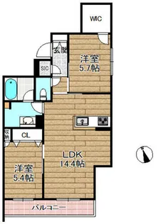 Felicia【202号室】の間取り