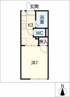 パルホープメゾン【1階】の間取り
